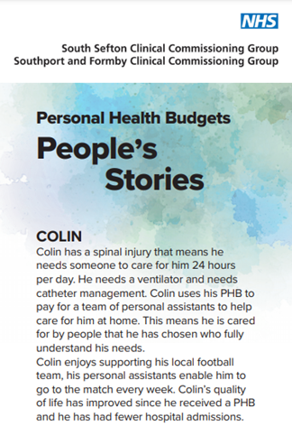 Download this leaflet - personal health budget stories